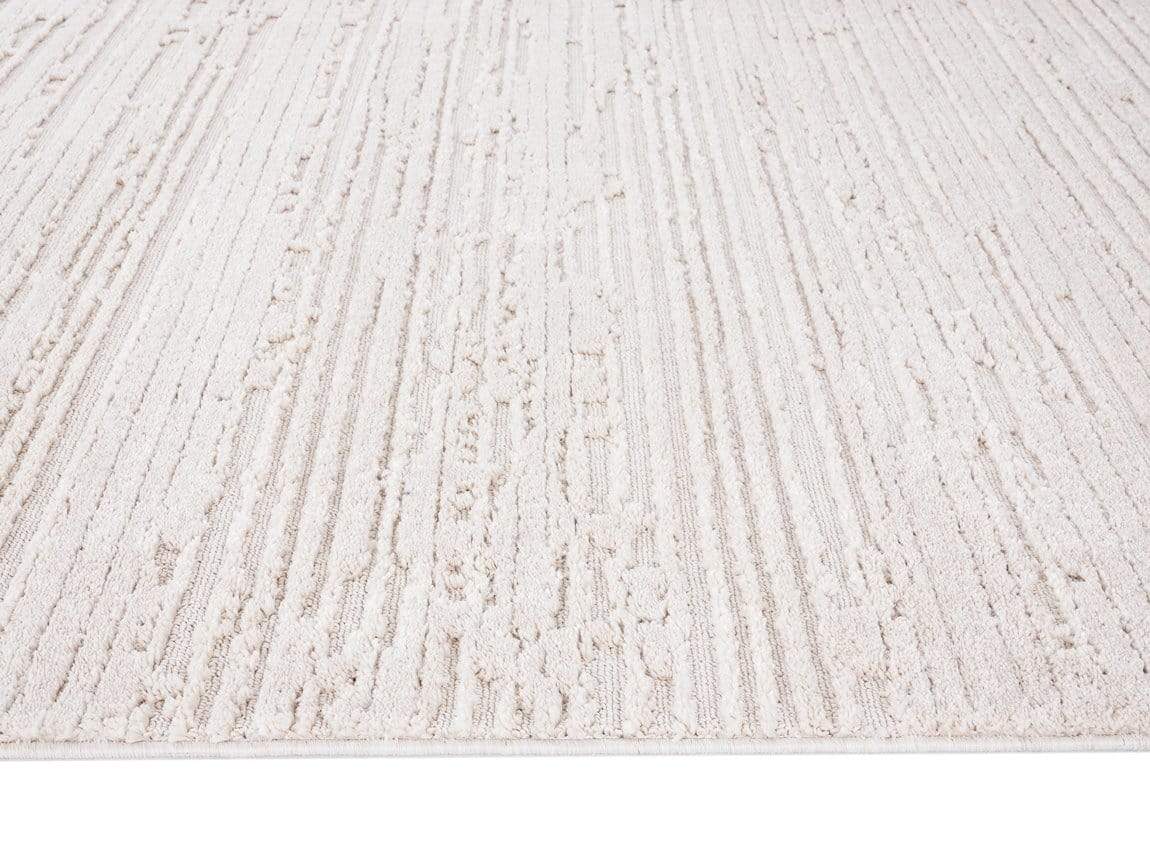 Leilani Ivory Cream Textured Rug