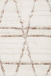 Leona Ivory Beige Tribal Wool Shag Rug