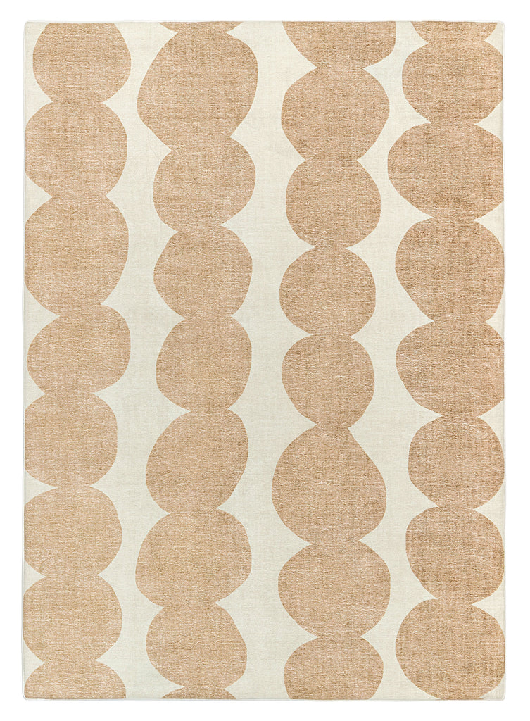Lexa Beige and Light Beige Abstract Rollie Pollie Playmat
