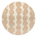 Lexa Beige and Light Beige Abstract Rollie Pollie Round Playmat