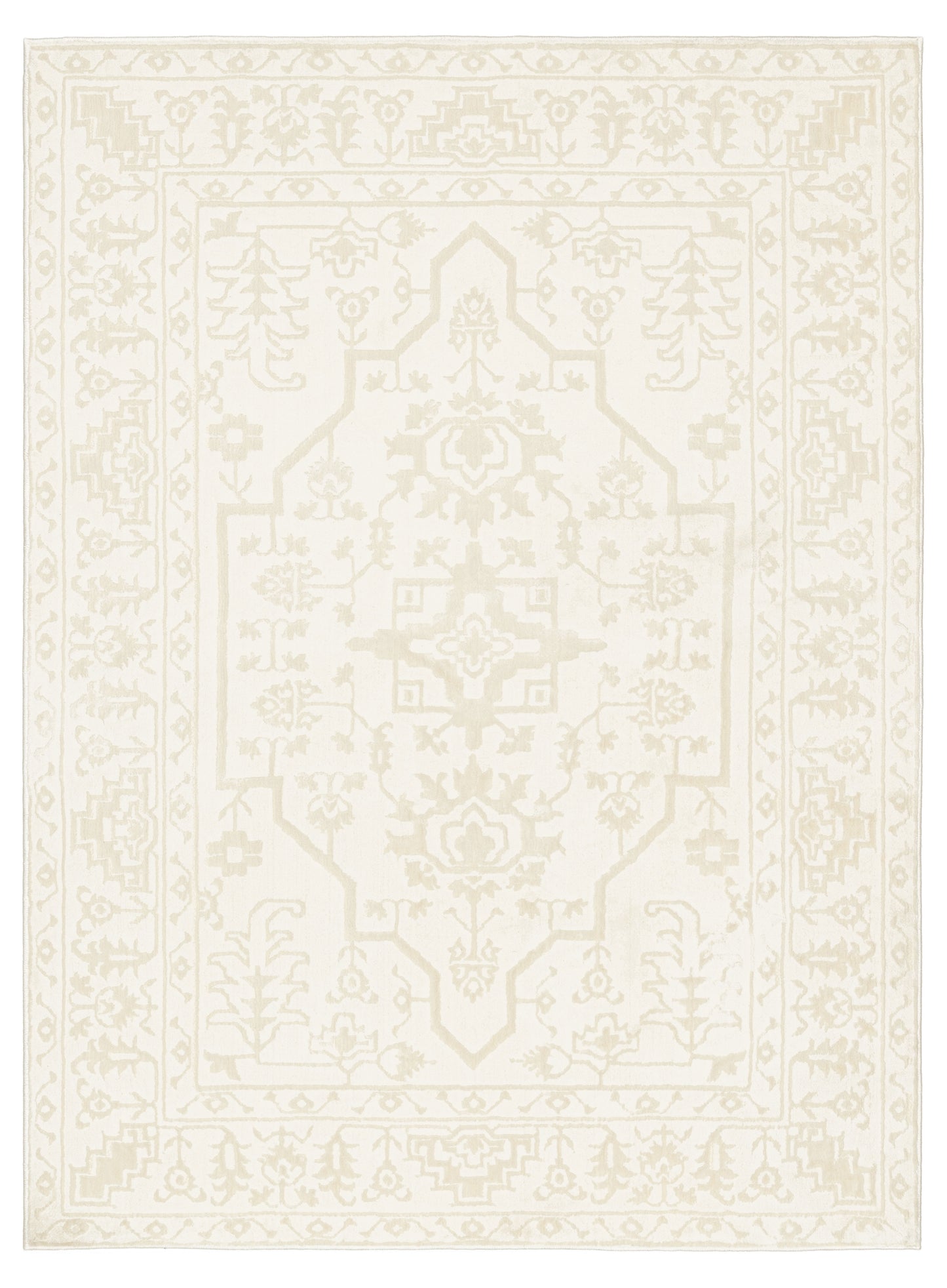 Lianda Neutral Medallion Rug