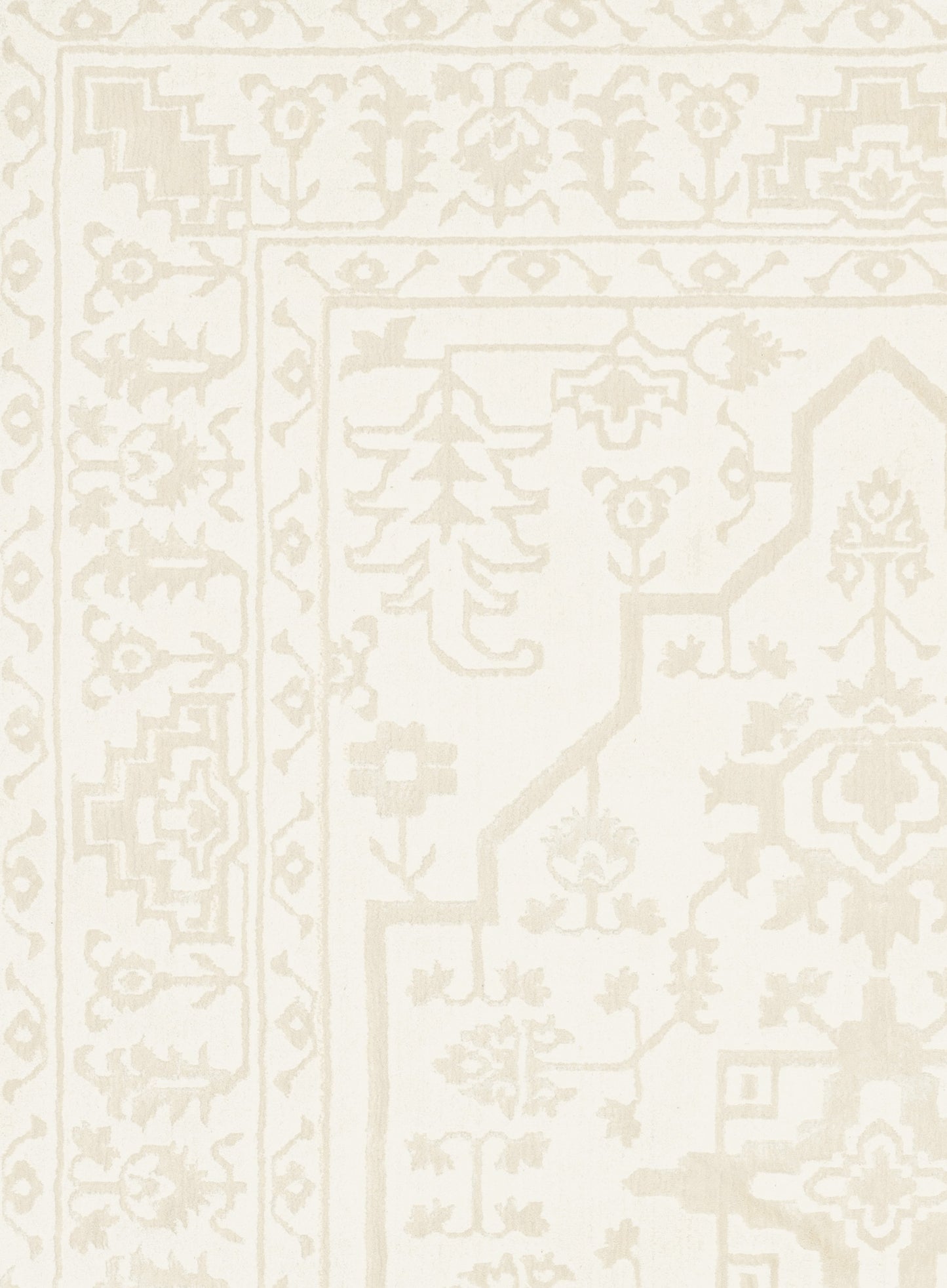 Lianda Neutral Medallion Rug