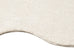 Lianna Cream Scallop Washable Bath Mat