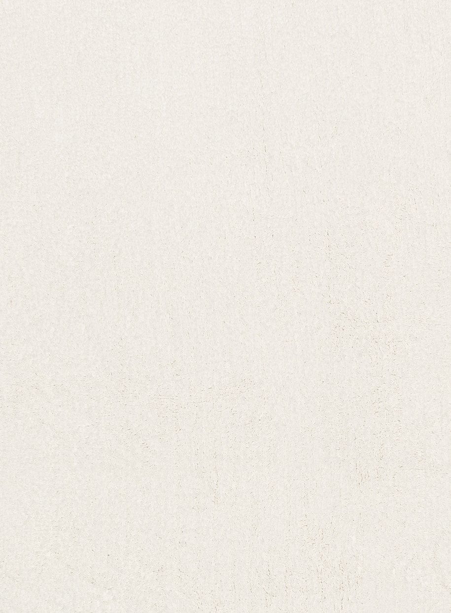 Lianna Cream Scallop Washable Bath Mat