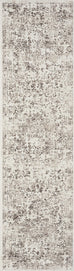 Liliana Cream And Brown Traditional Distressed Floral Runner Rug