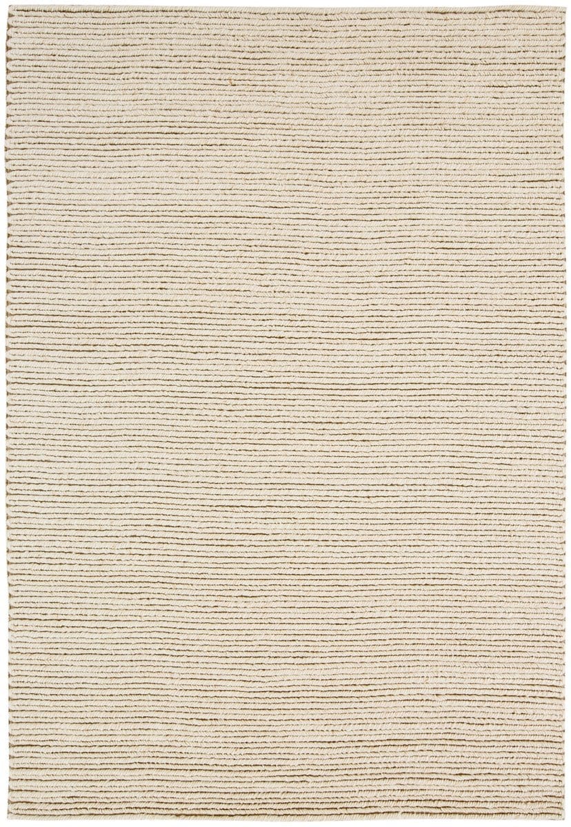 Linnea Beige Herringbone Braided Wool Rug