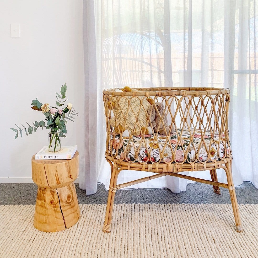 Linnea Beige Herringbone Braided Wool Rug