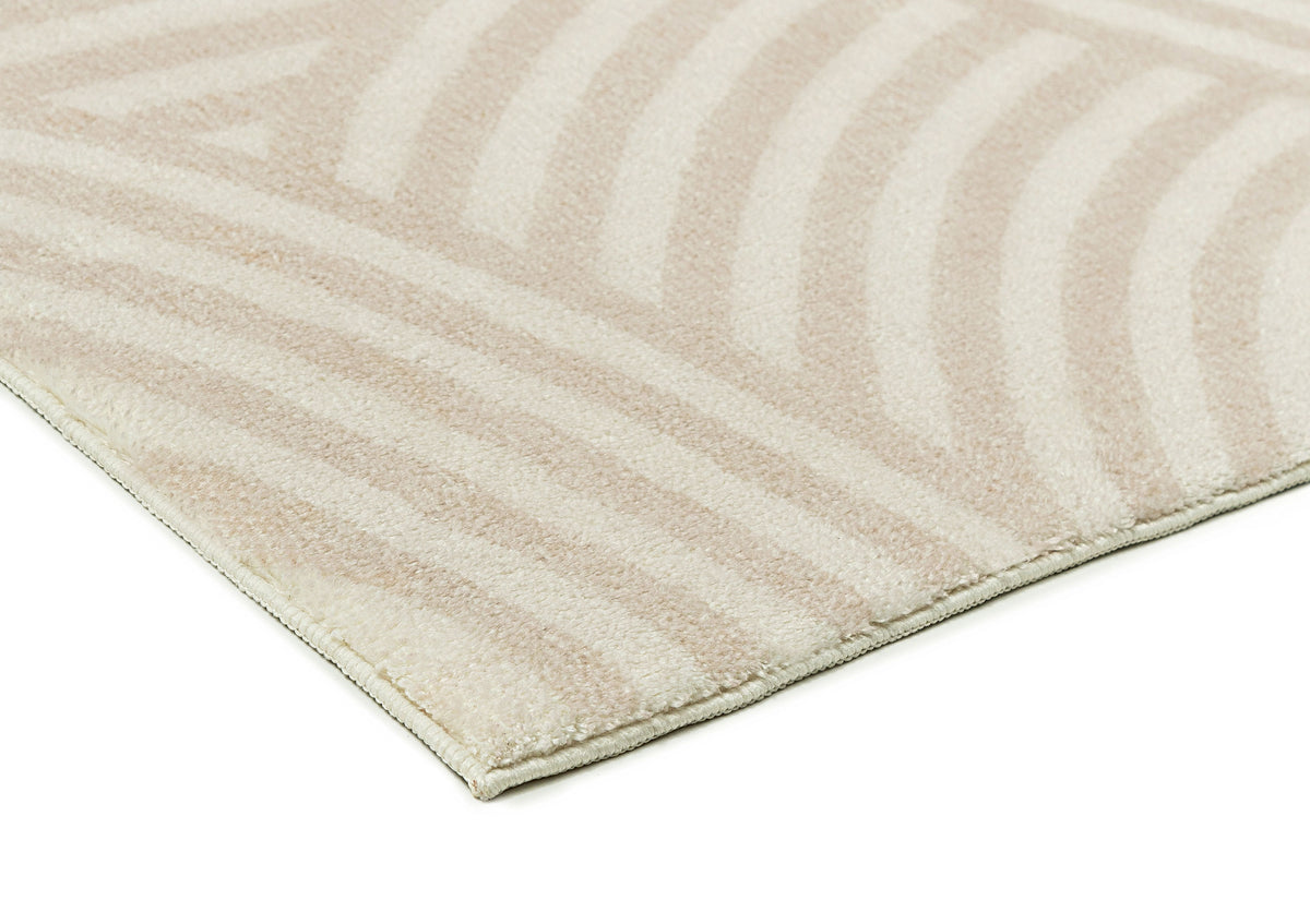 Lissy Ivory Rainbow Pattern Washable Rug
