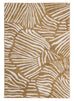 Liya Brown Palm Print Washable Rug