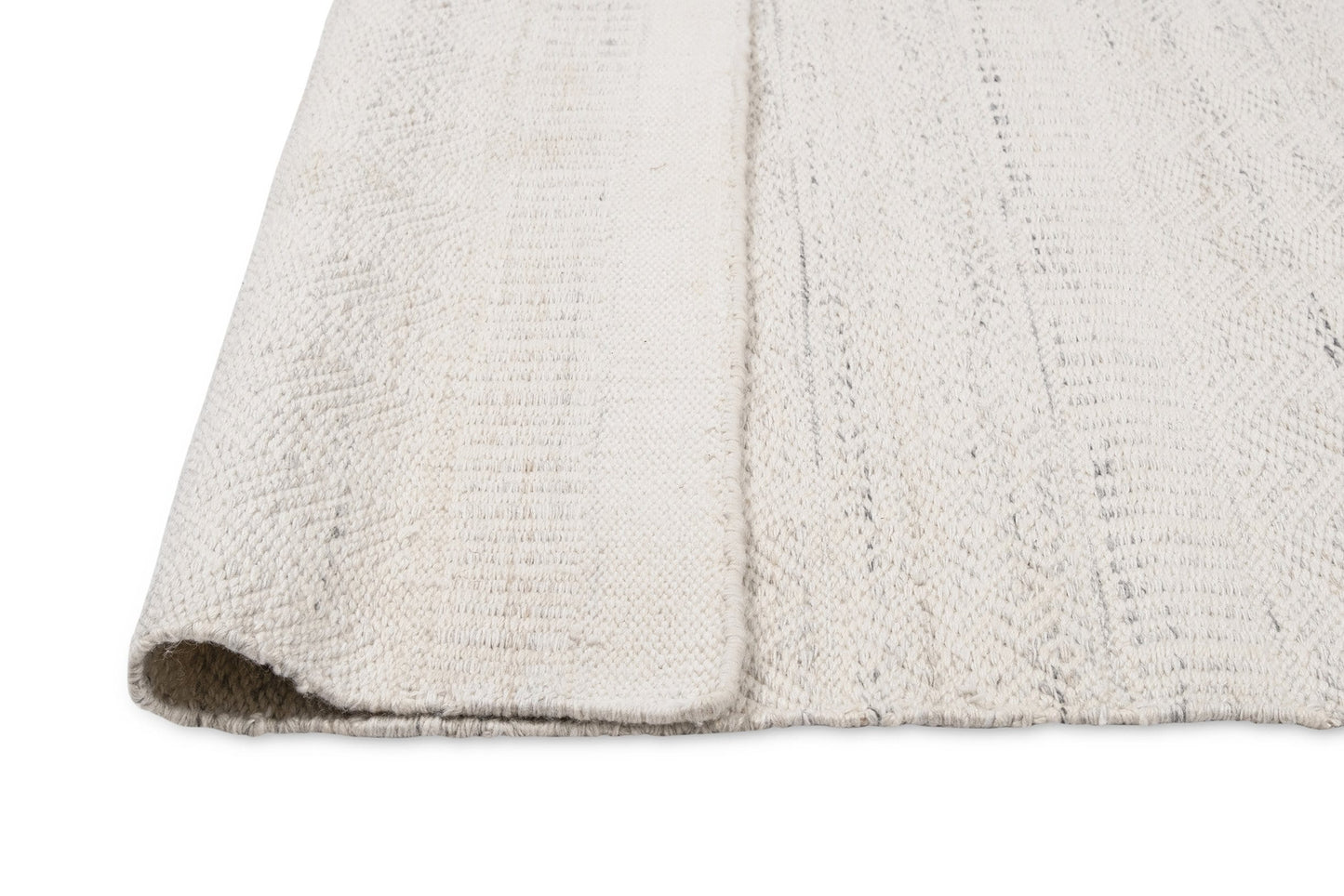 Loretta Cream and Grey Indoor Outdoor P.E.T Runner Rug