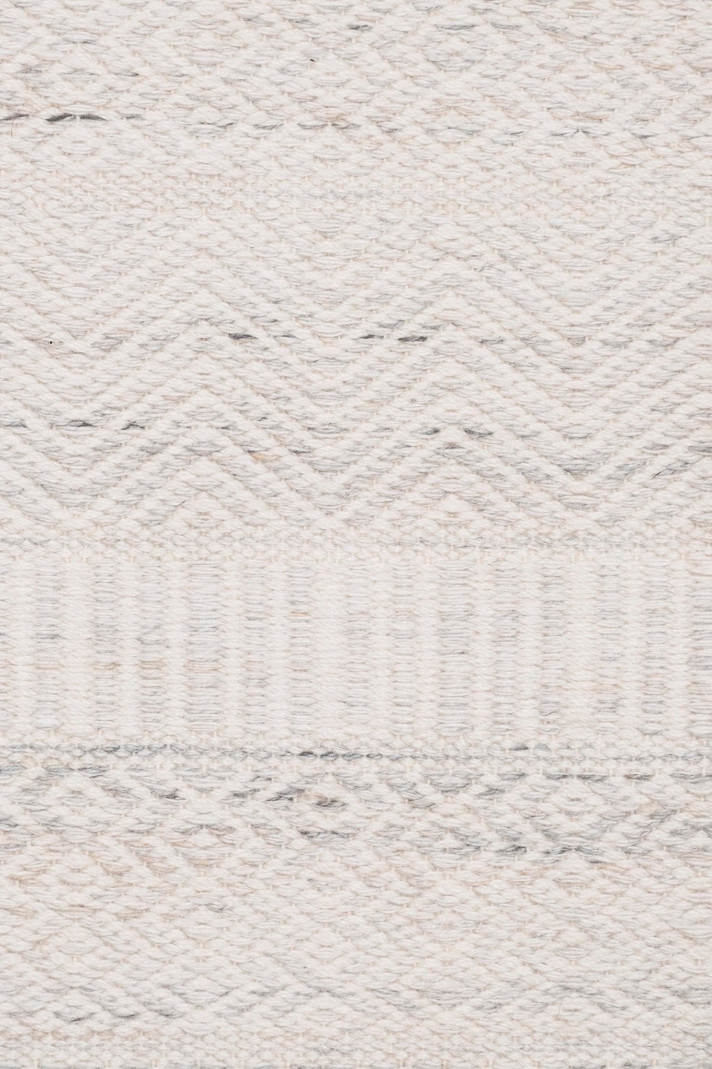 Loretta Cream and Grey Indoor Outdoor P.E.T Runner Rug