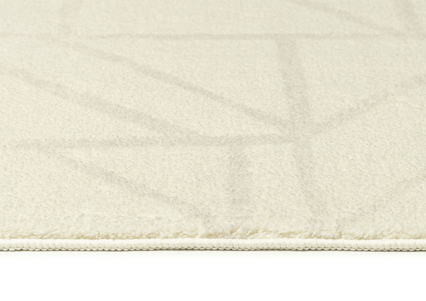 Luca Grey Cream Geometric Washable Rug