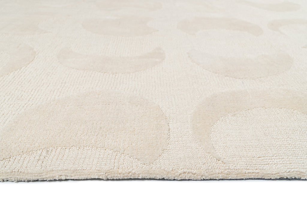 Lucy Beige Cream Half-Moon Pattern Rug *NO RETURNS UNLESS FAULTY