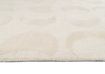 Lucy Beige Cream Half-Moon Pattern Rug