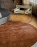 Lupe Terracotta Handwoven PET Round Rug