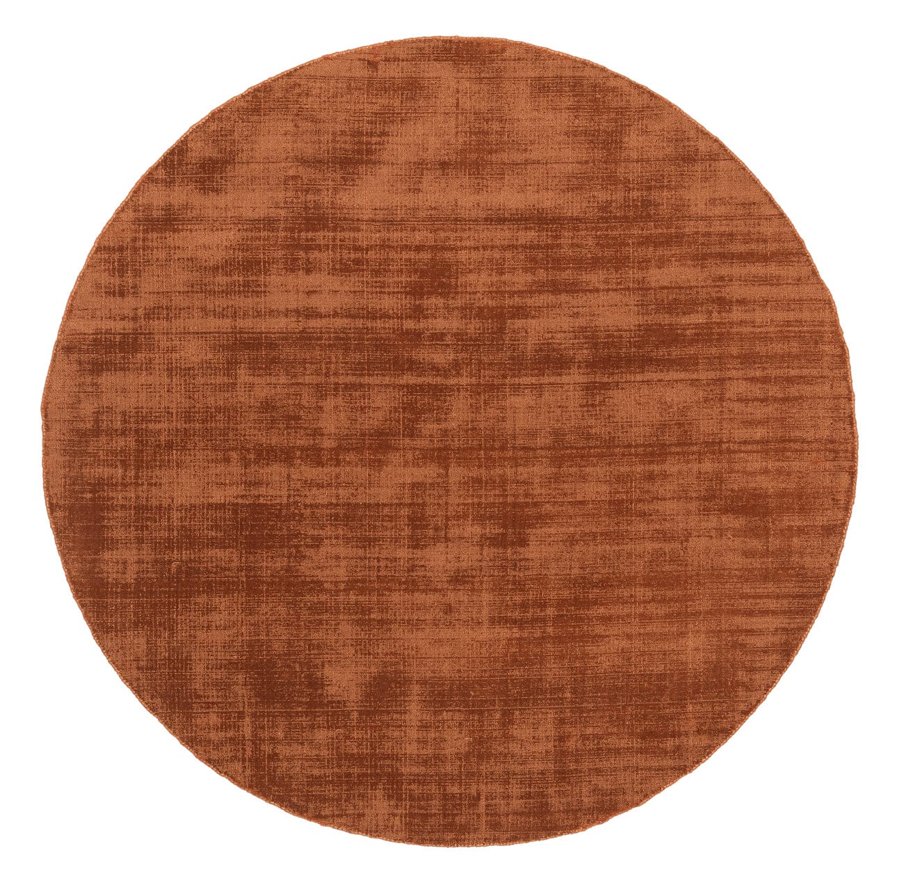 Lupe Terracotta Handwoven Round Rug
