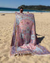 Lupita Blue and Purple Floral Picnic Rug