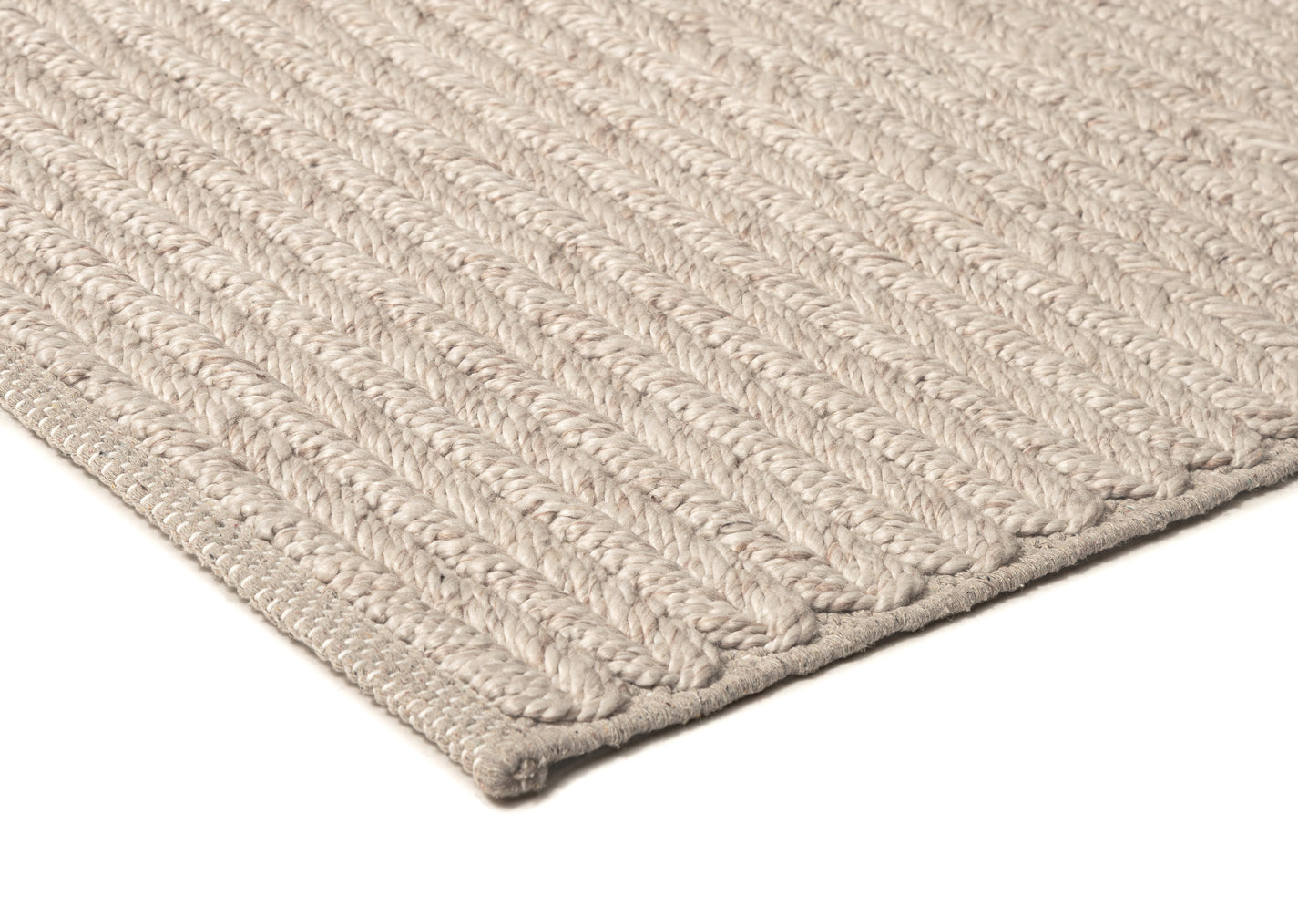 Mabel Cream and Beige Braided Rug