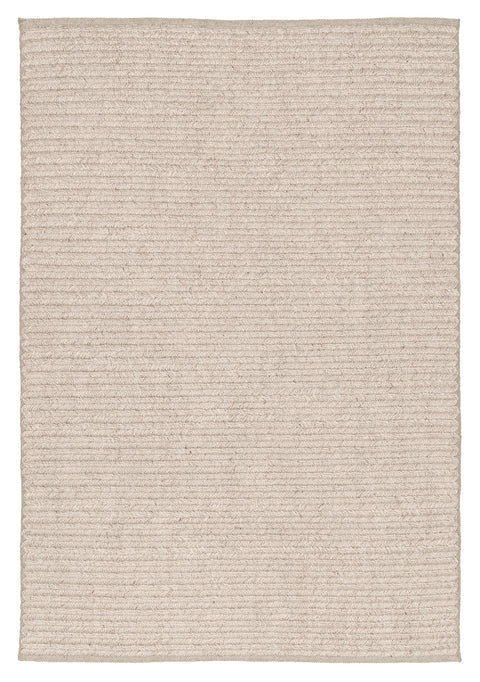 Mabel Cream and Beige Braided Indoor Outdoor Rug