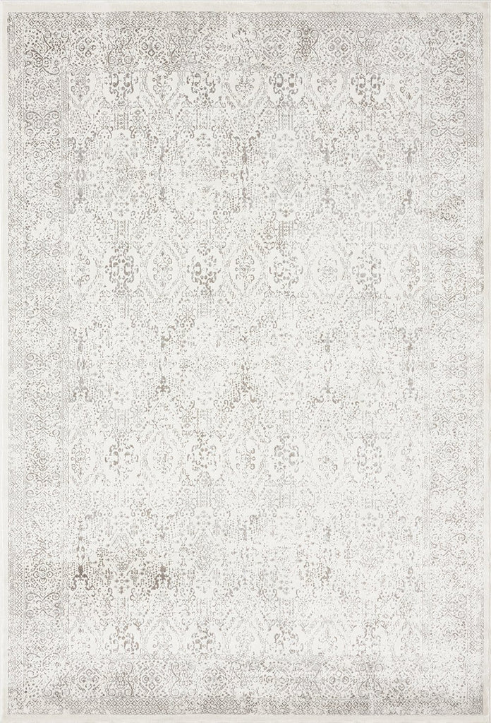 Madison Ivory And Grey Traditional Distressed Rug