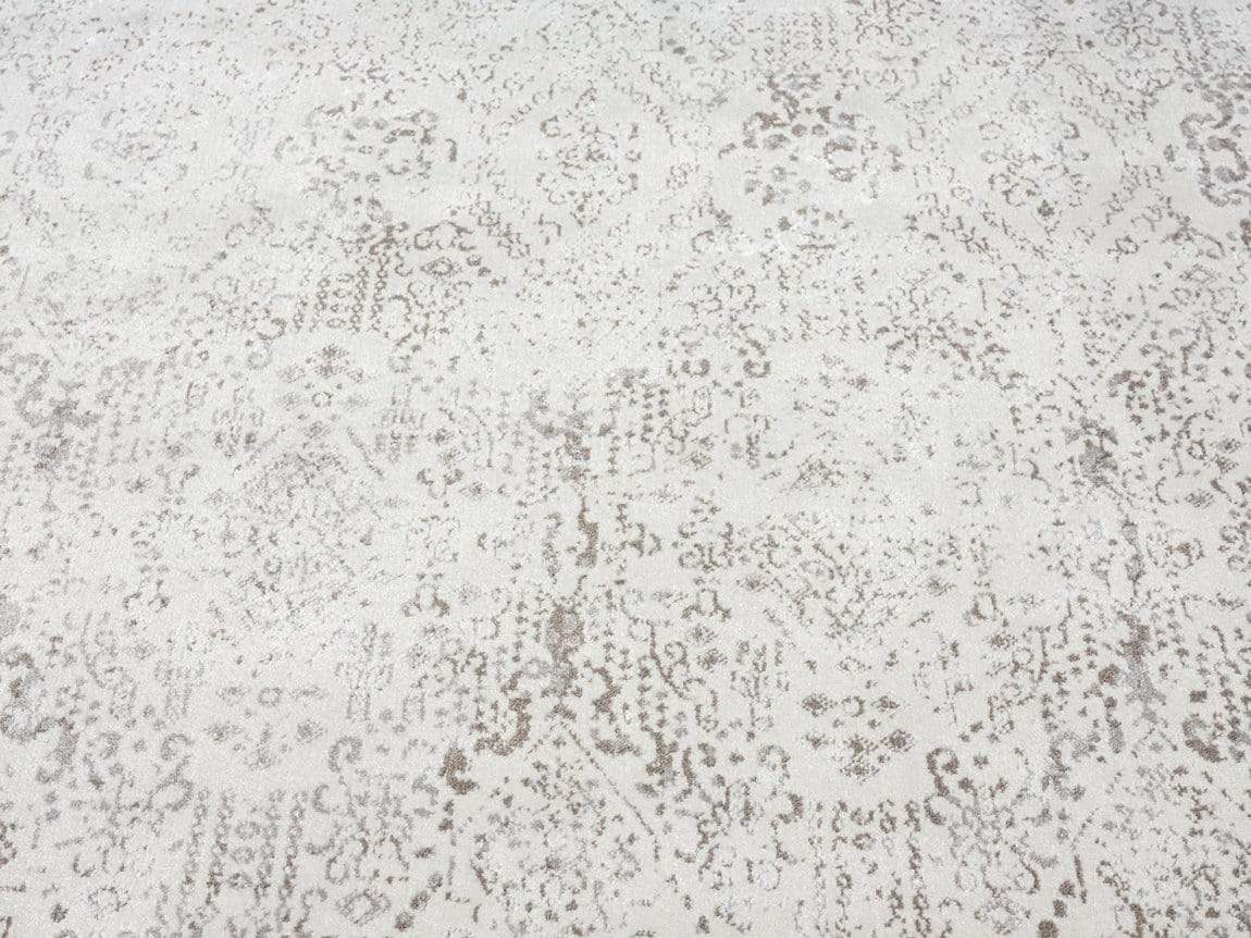 Madison Ivory And Grey Traditional Distressed Runner Rug