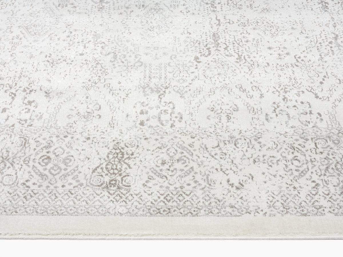 Madison Ivory And Grey Traditional Distressed Rug