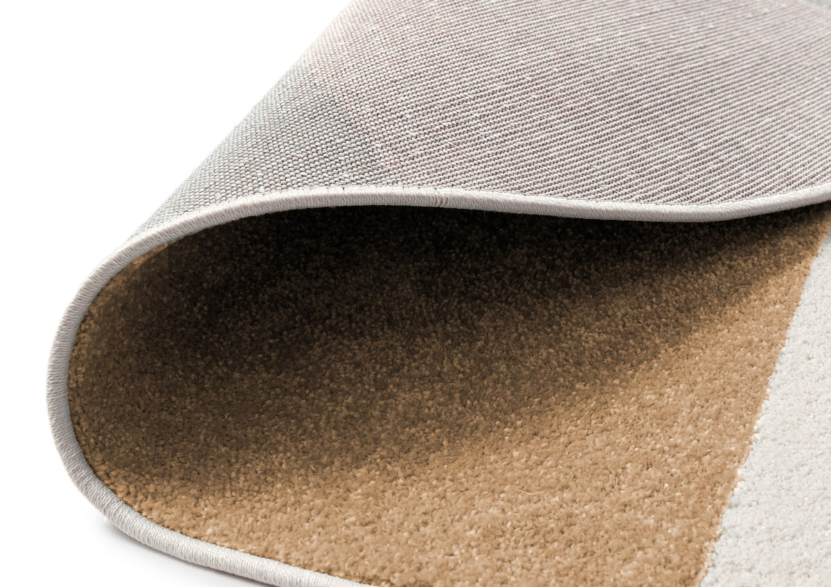 Maita Taupe Pinwheel Round Rug