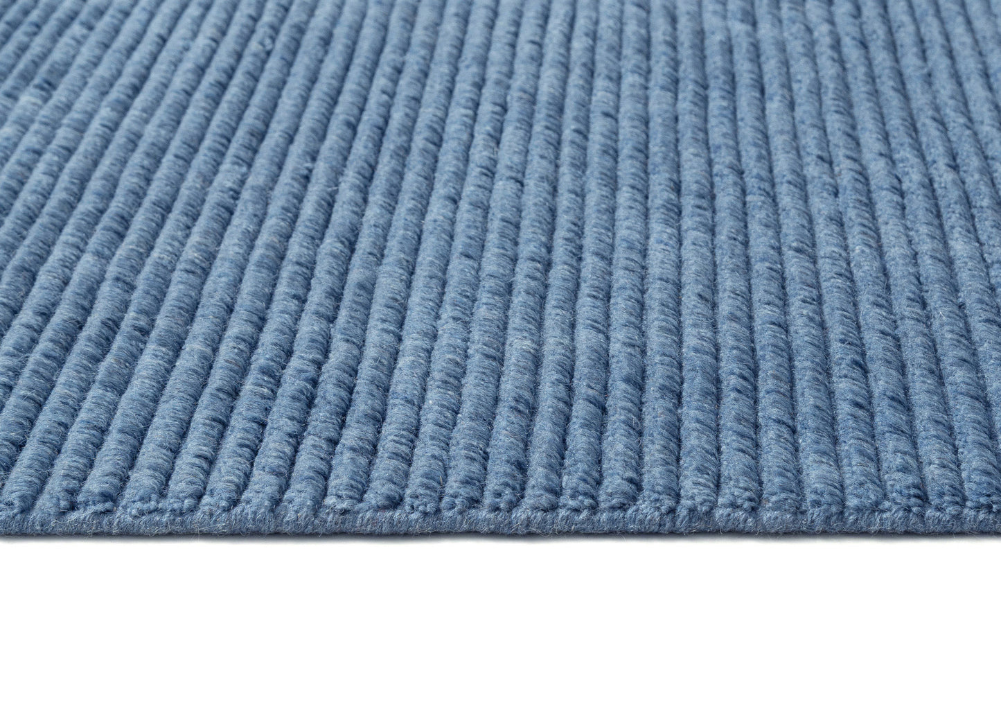 Malgosia Denim Blue Cut Pile Wool Rug