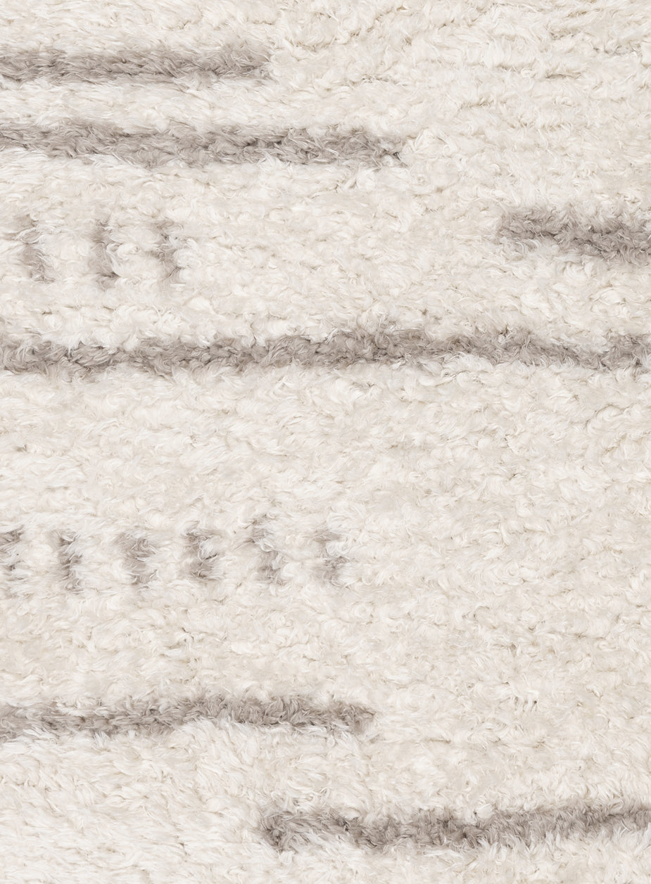 Mandisa Cream & Beige Tribal Shag Rug