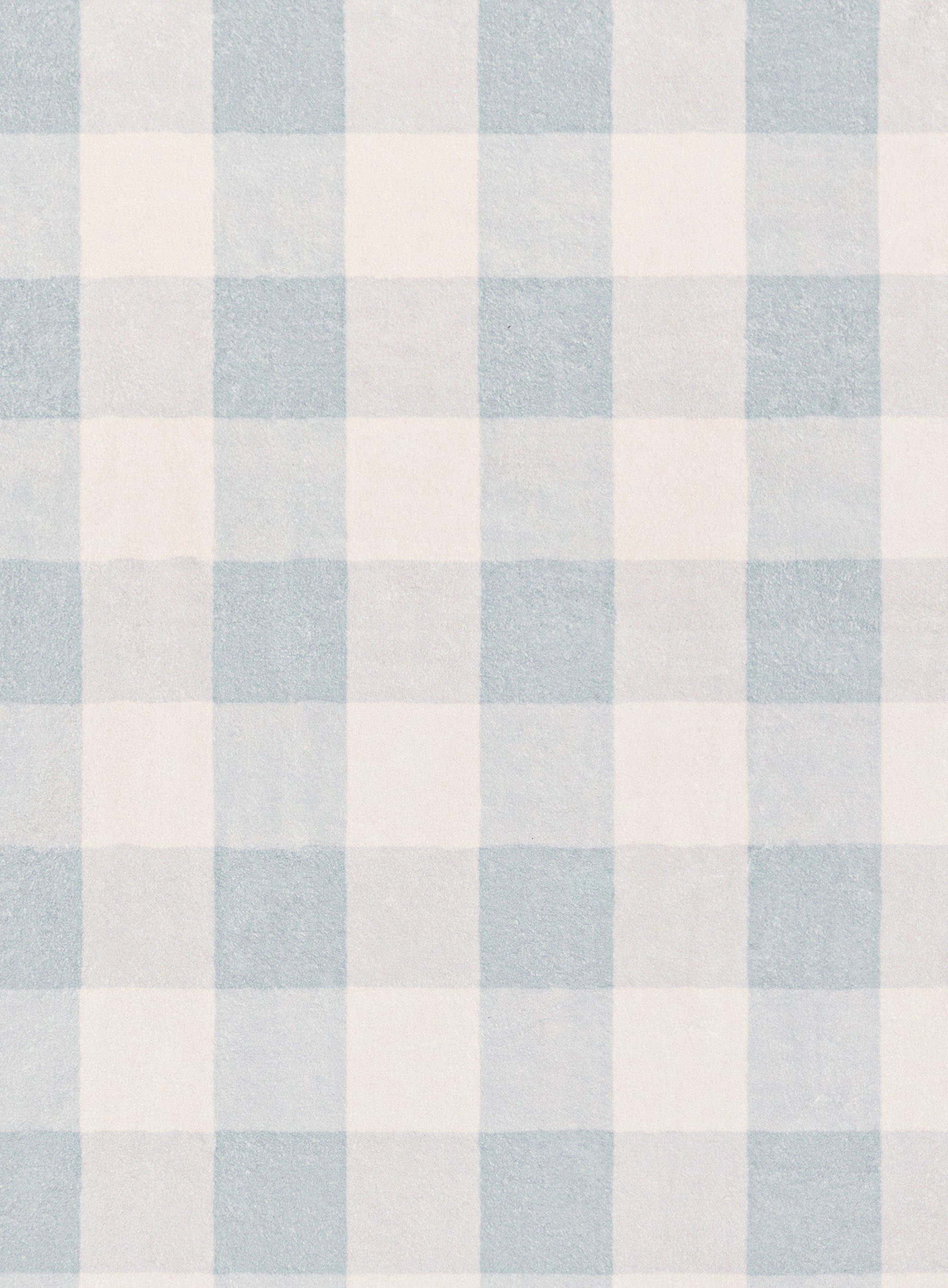 Marcia Seafoam Gingham Washable Rug