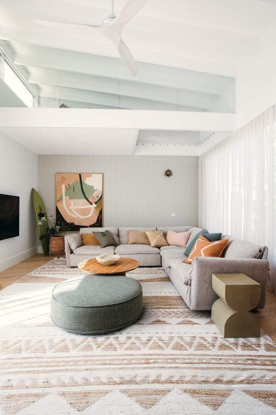 Marilia White and Natural Rug