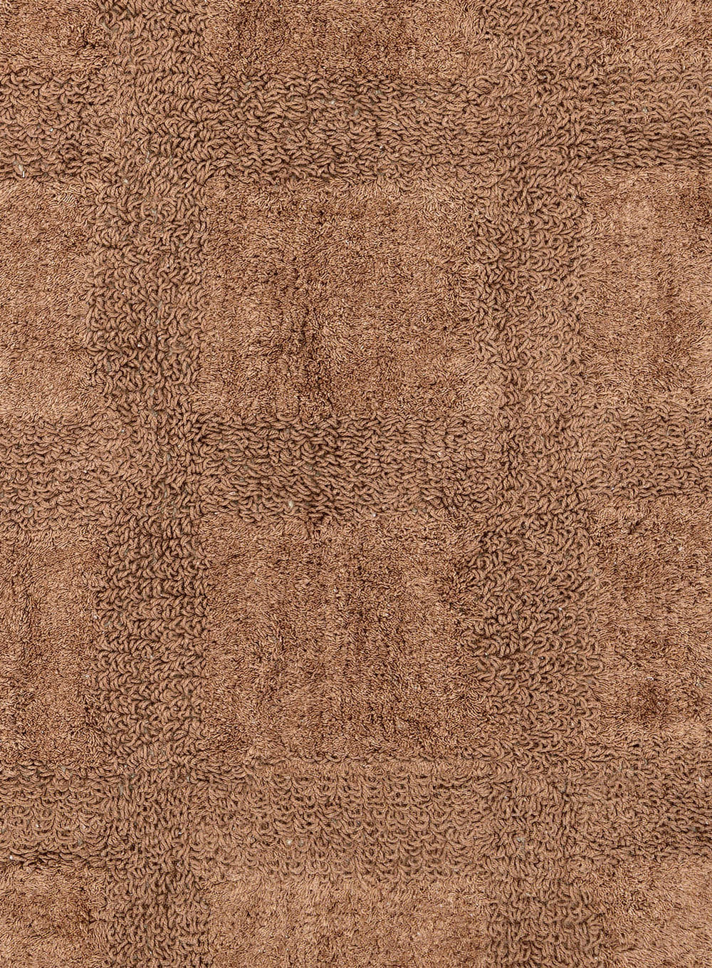 Marina Caramel Grid Cotton Bath Mat