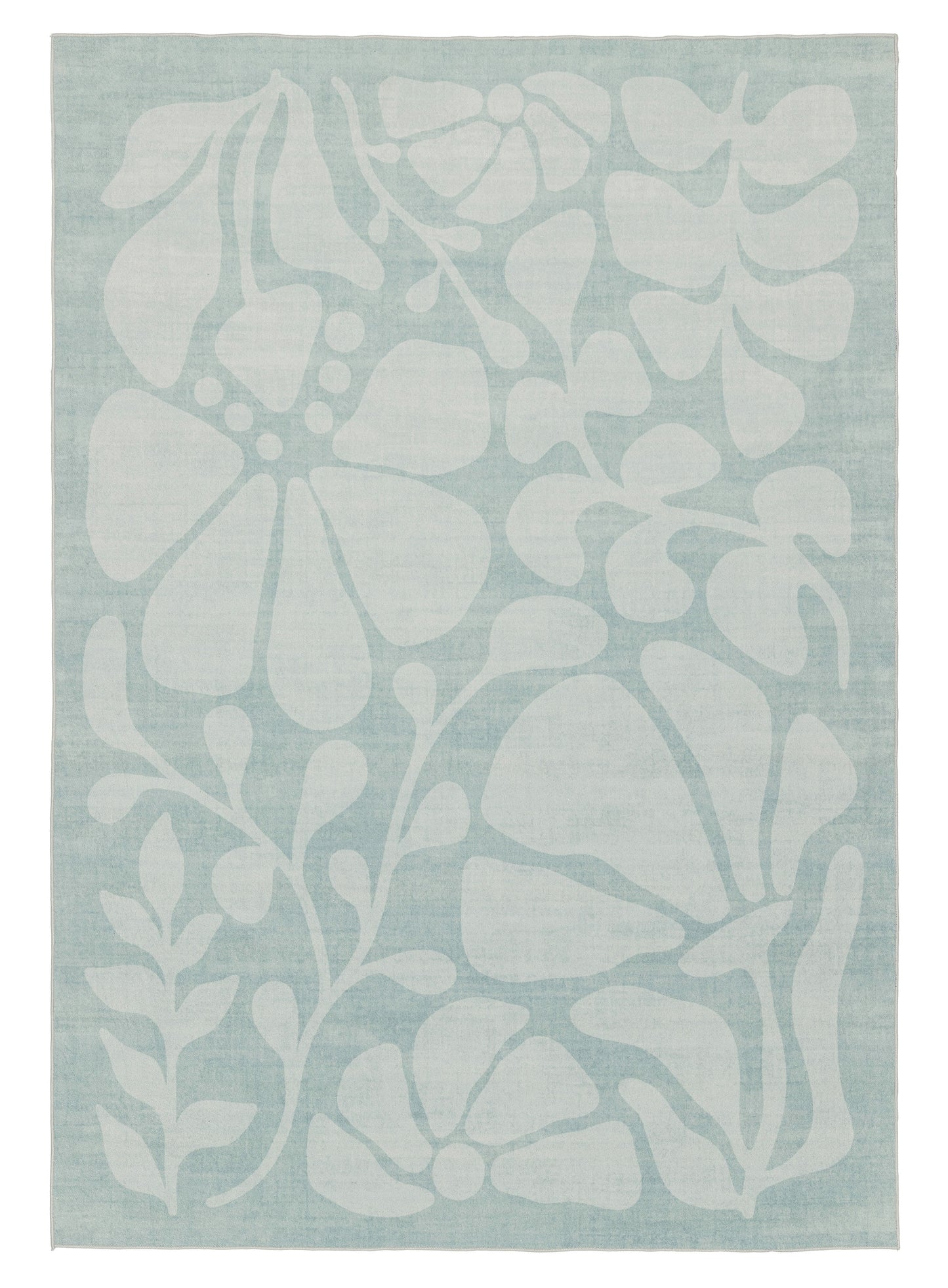 Marion Blue Botanical Washable Rug