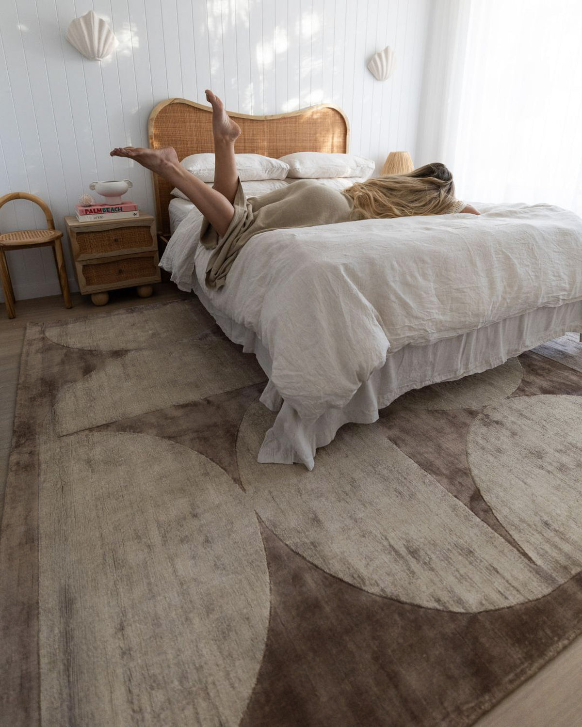 Marishka Taupe Hourglass Viscose Rug