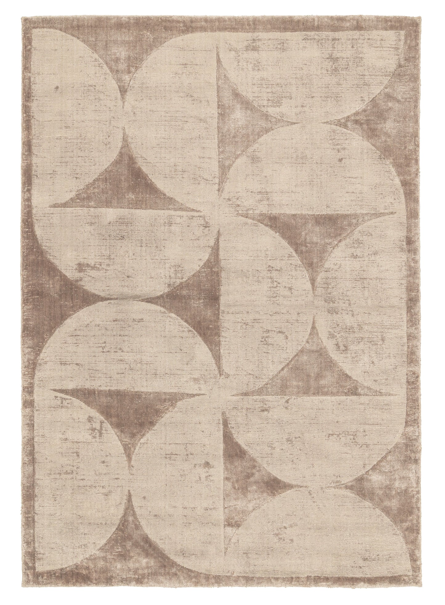 Marishka Taupe Hourglass Viscose Rug