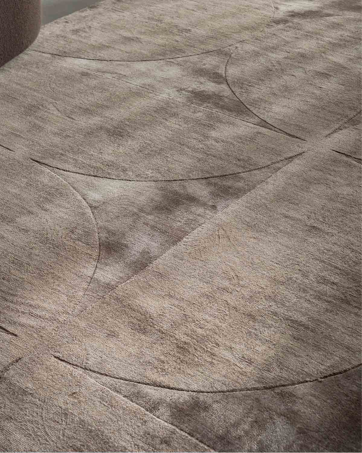 Marishka Taupe Hourglass Viscose Rug