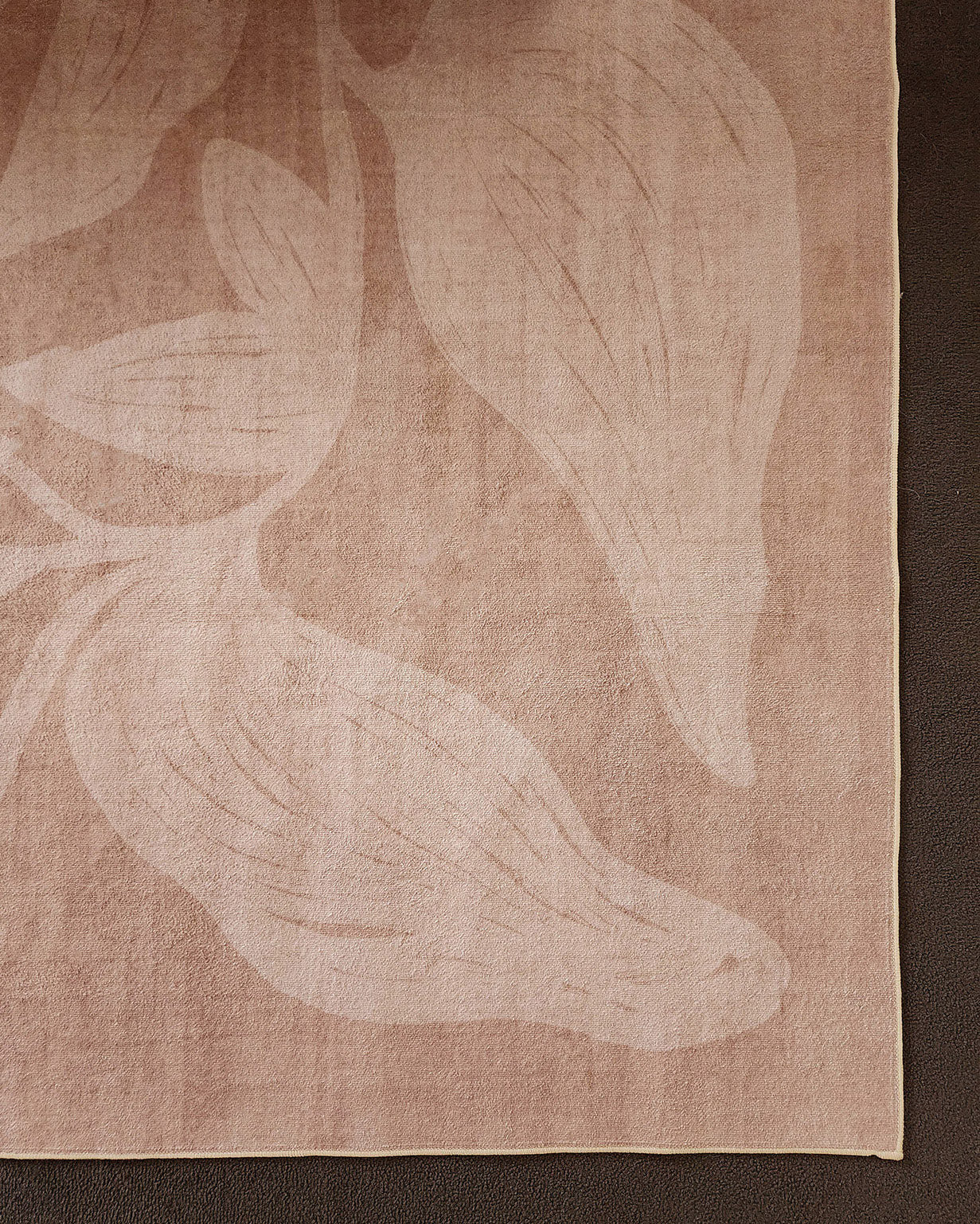 Maryna Beige Botanical Washable Rug