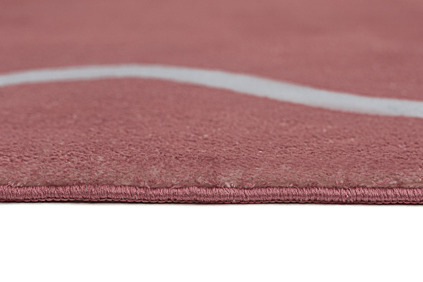 Maud Purple and Blue Wiggle Bordered Washable Rug