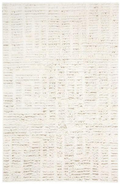 Maya Geometric Pattern Berber Wool Shag Rug