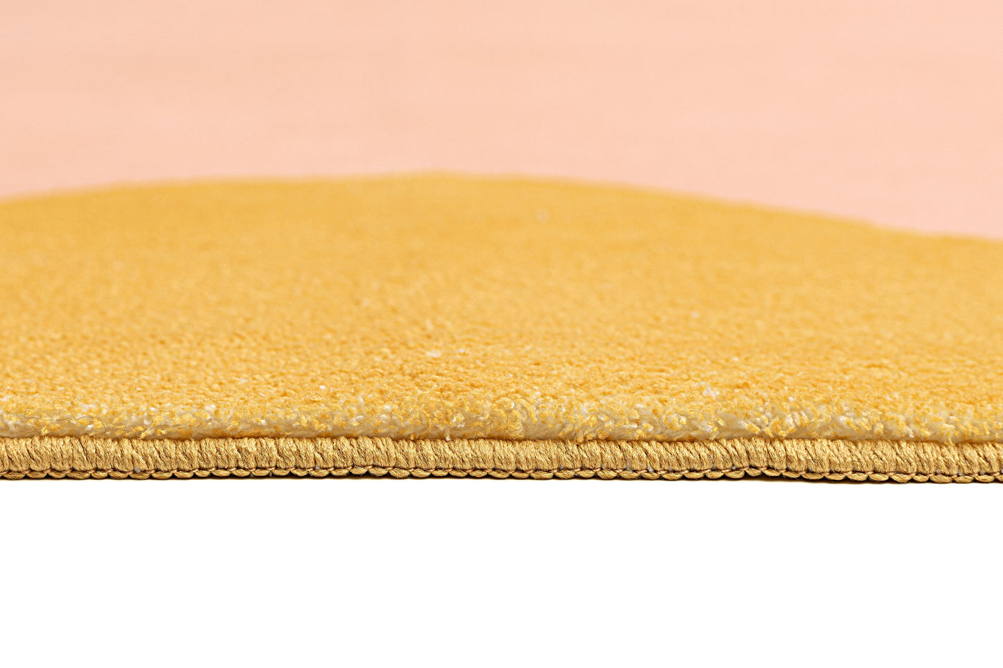 Melody Pink and Yellow Wiggle Bordered Washable Rug