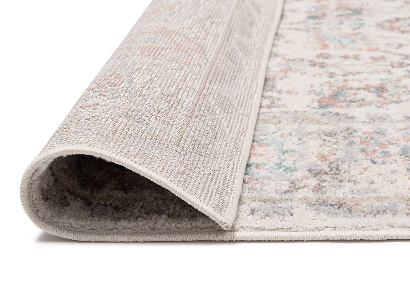 Melrose Cream and Pink Traditional Rug