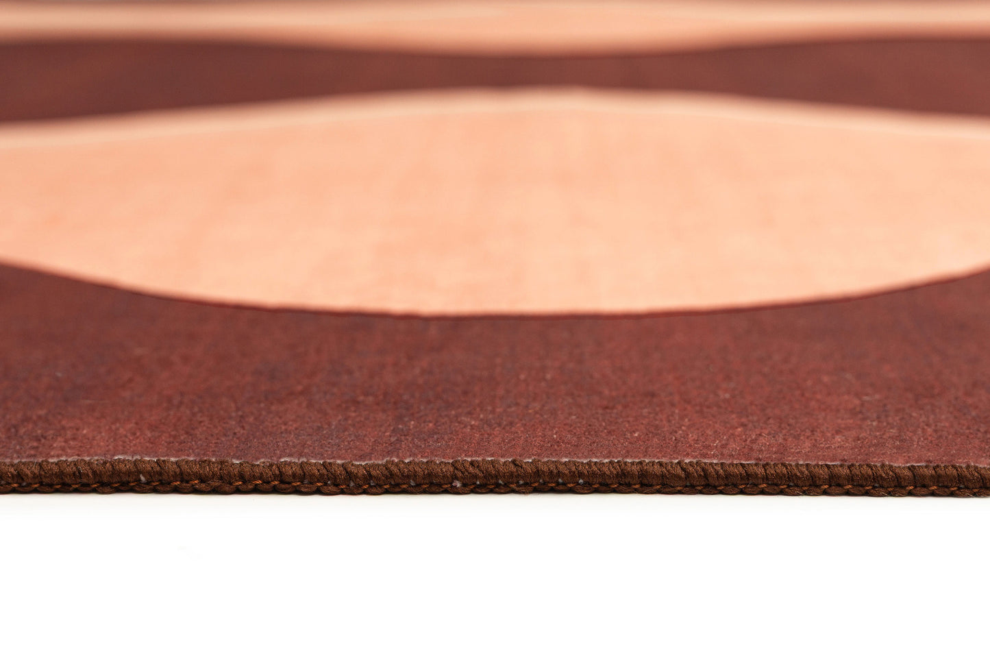 Merida Mulberry and Beige Wave Washable Rug