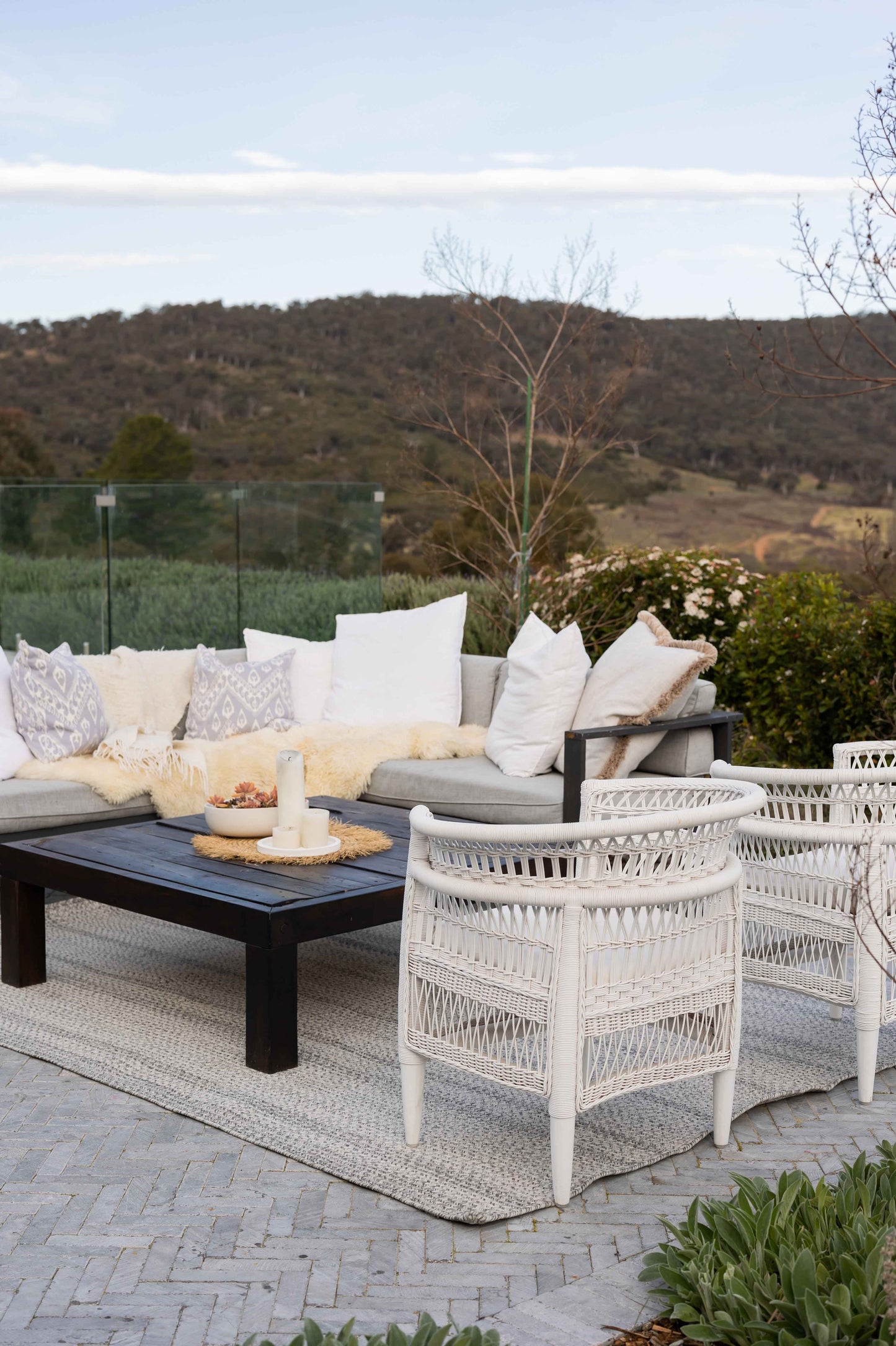 Mika Grey Braided Flatweave Indoor Outdoor Rug