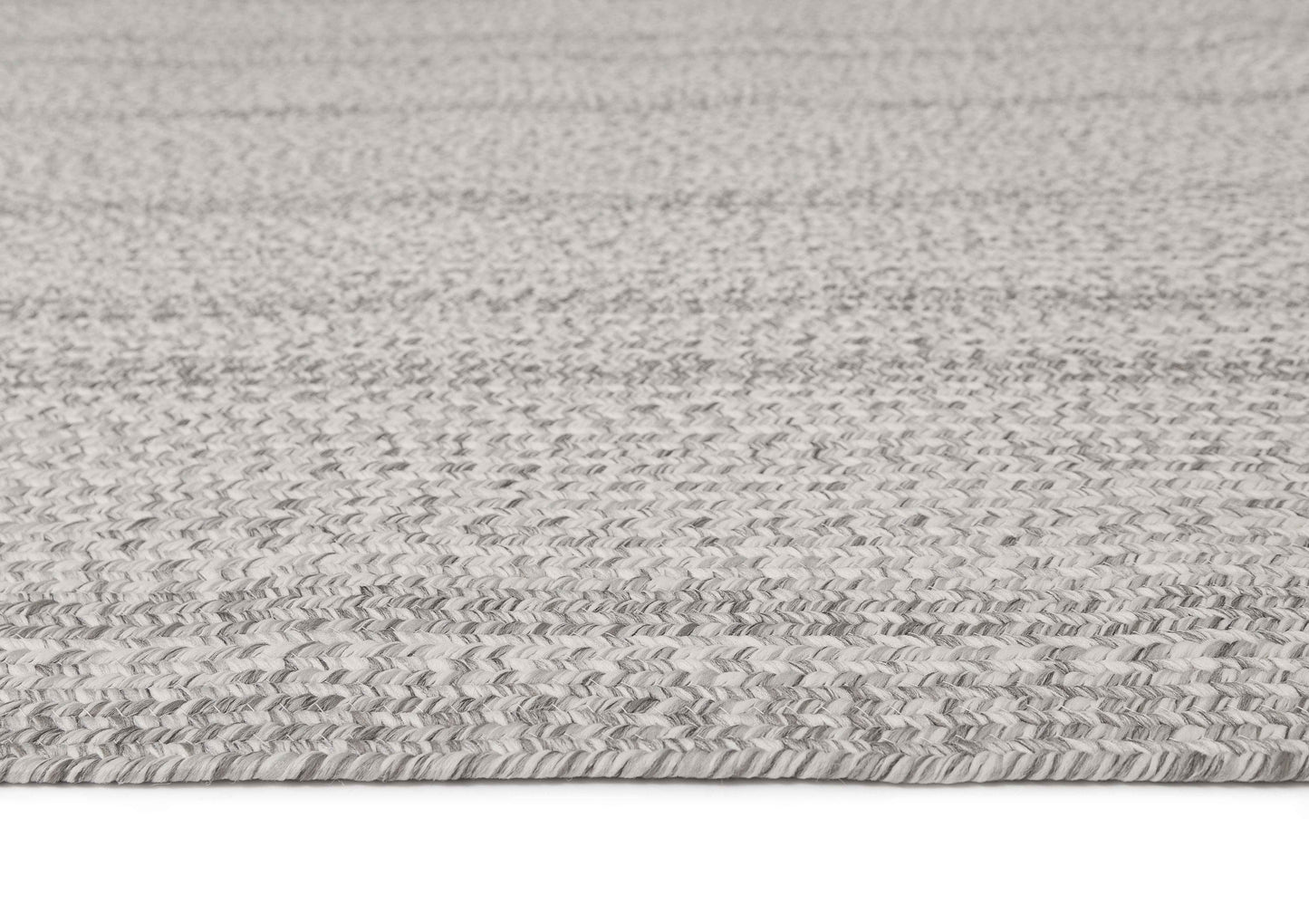Mika Grey Braided Flatweave Indoor Outdoor Rug
