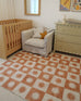 Milena Orange and Beige Washable Rug