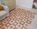 Milena Orange and Beige Washable Rug