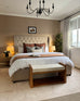 Minar Beige Botanical Washable Rug