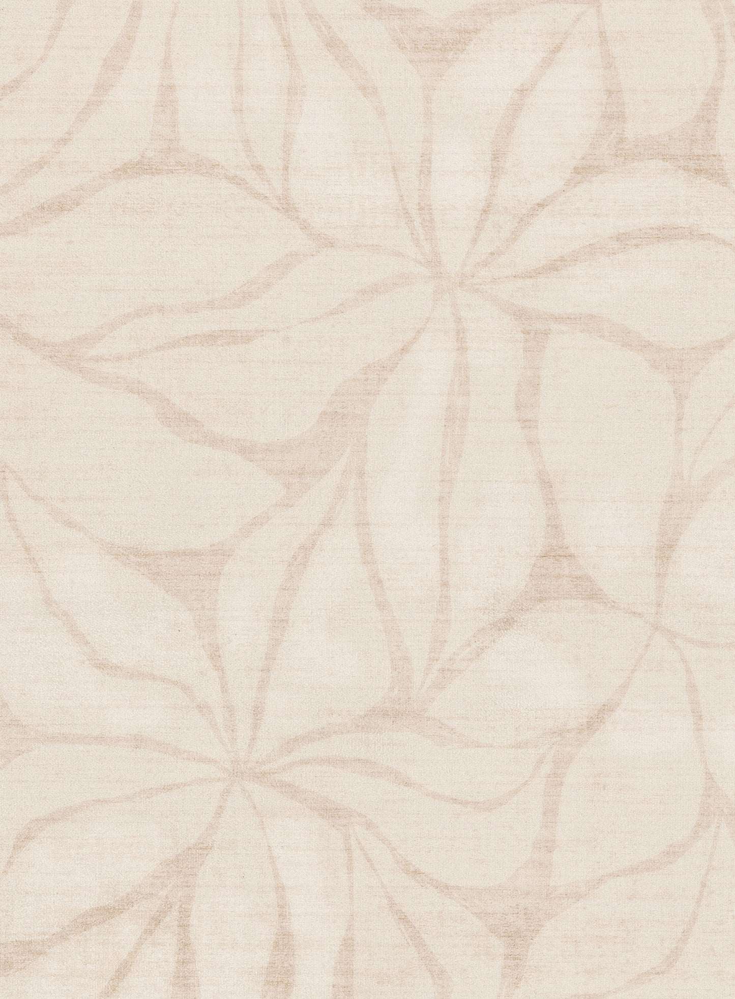 Minar Beige Botanical Washable Rug