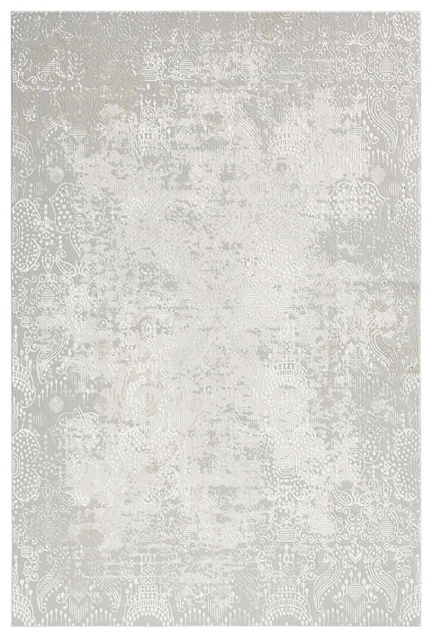 Montana Grey and Ivory Distressed Floral Rug *NO RETURNS UNLESS FAULTY