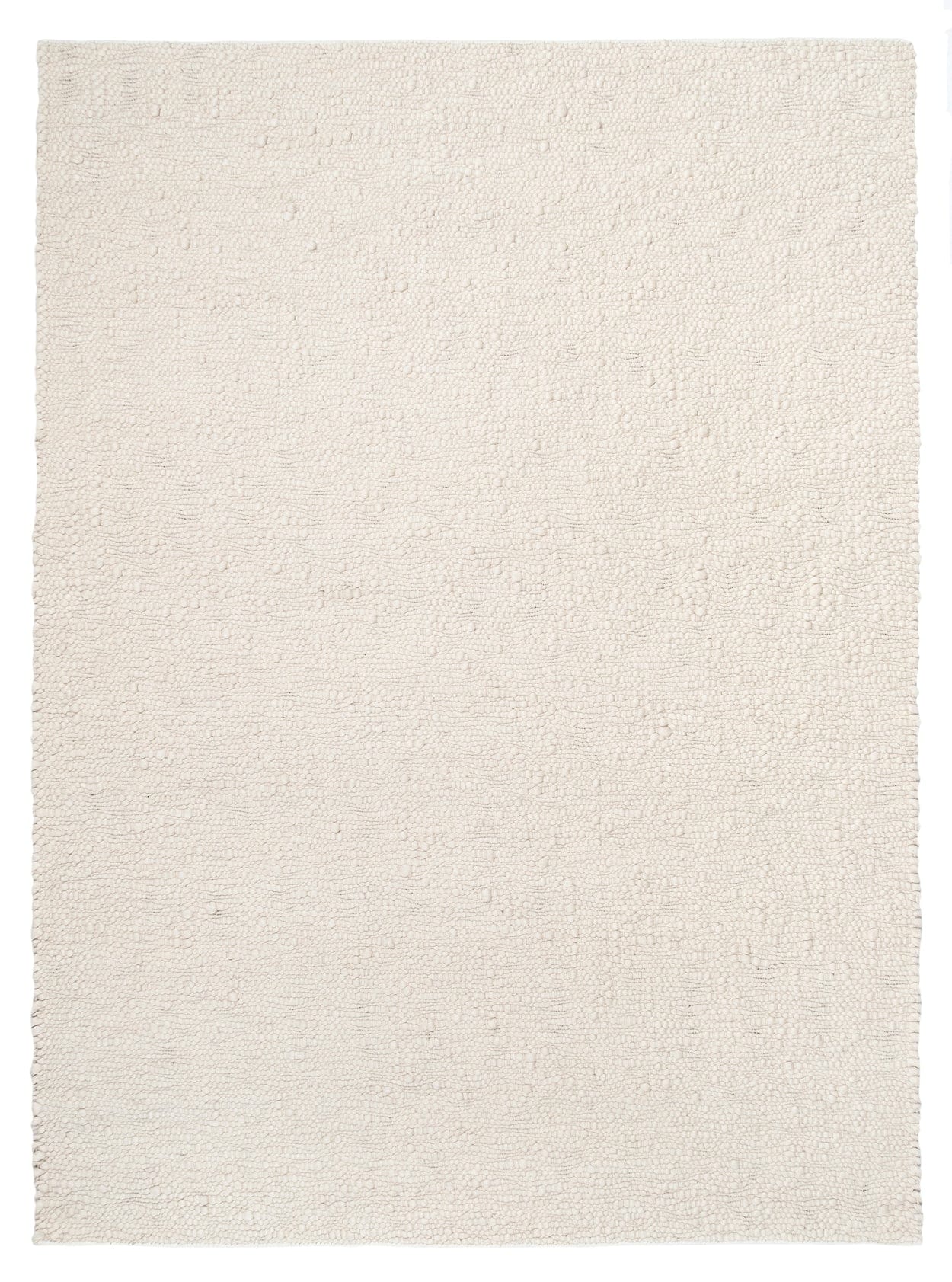 Monti Cream Textured Handmade Wool Rug